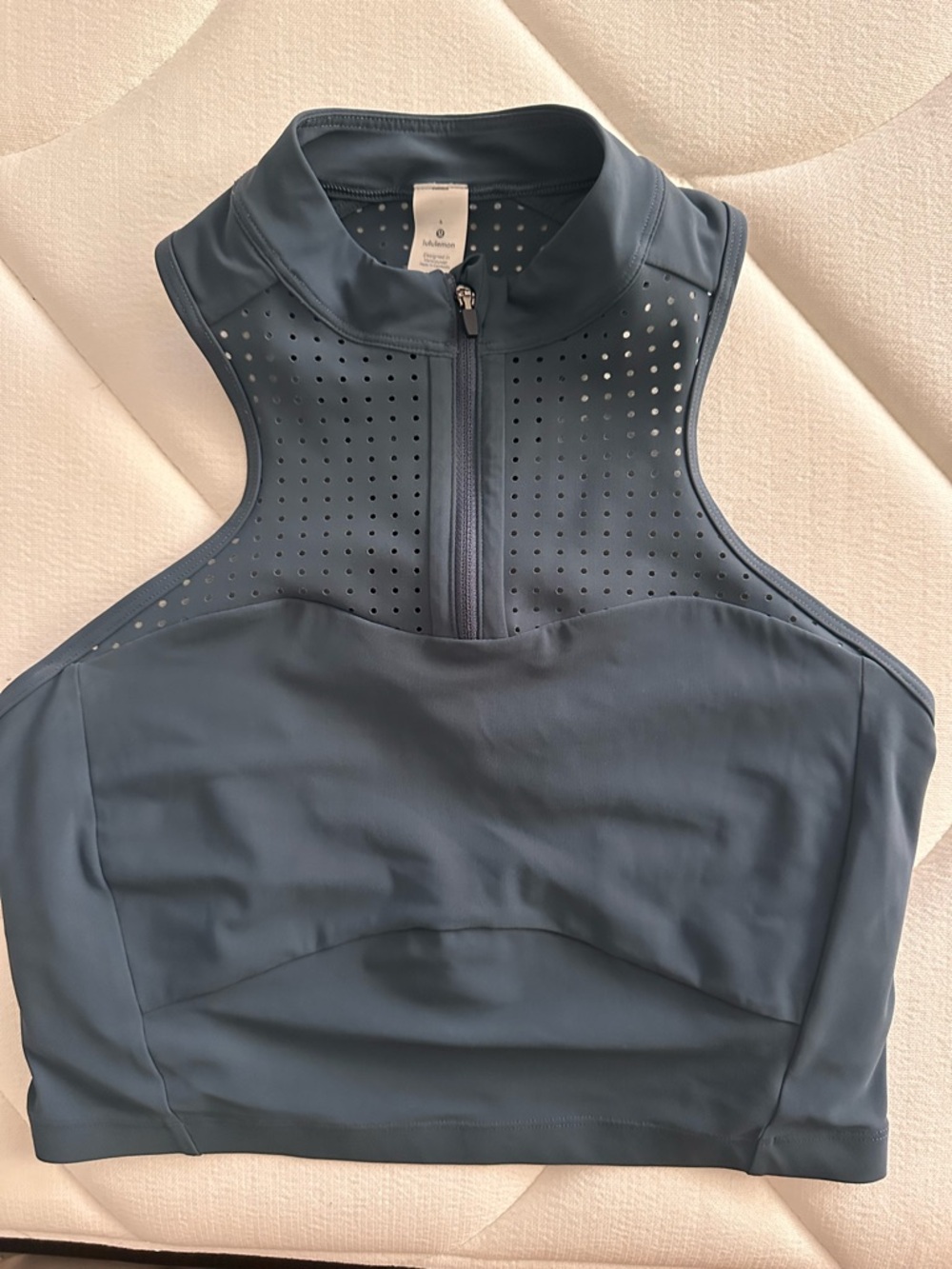 lululemon athletica Perforated Crop with Built-In Bra